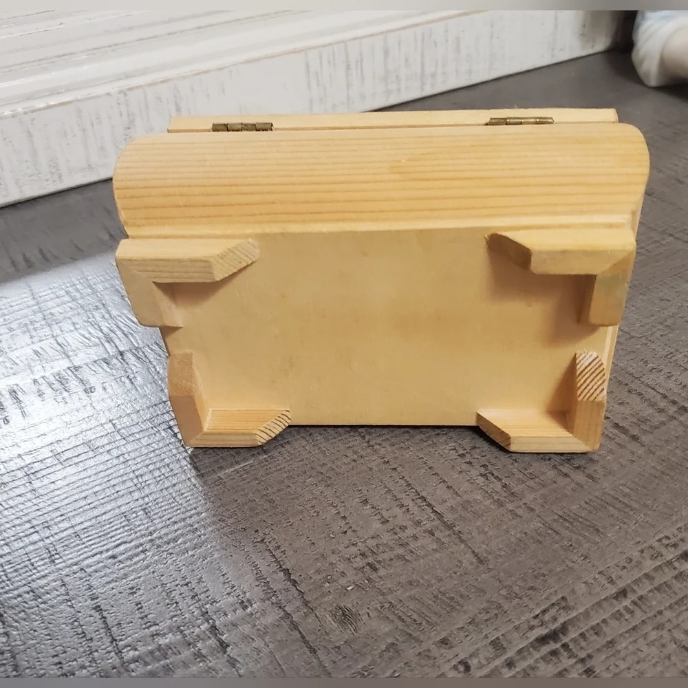 & Other Stories Wooden Jewelry Box with Geometric Design